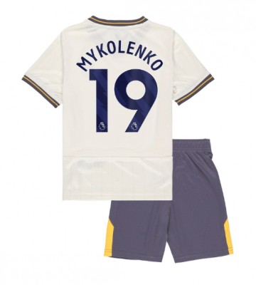 Everton Vitaliy Mykolenko #19 Tercera Equipación Niños 2024-25 Manga Corta (+ Pantalones cortos)